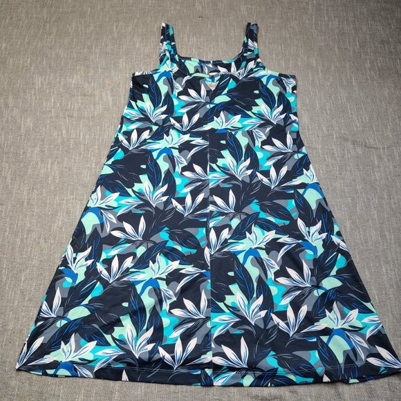 Columbia PFG Dress Womens Size Large Freezer III Floral Pattern Sun Coverup - Picture 9 of 12